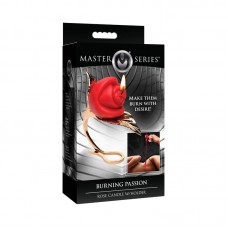 Master Series Burning Passion Rose Candle with Holder