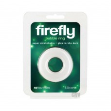 Firefly Glow In The Dark Bubble Cock Ring - Medium, White Firefly Glow In The Dark Bubble Cock Ring - Medium, White