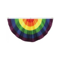 Rainbow Fabric Bunting 4 feet wide