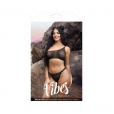 Fantasy Lingerie Vibes Bad Bitch One-shoulder Bling Bralette & Bikini Panty With Rhinestone Letterin Fantasy Lingerie Vibes Bad Bitch One-shoulder Bling Bralette & Bikini Panty With Rhinestone Letterin