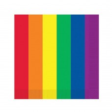 Pride Luncheon Napkins - Rainbow Pack Of 16