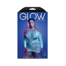 Fantasy Lingerie Glow Ascension Glow-in-the-dark Seamless Long Sleeve Dress Queen Size Fantasy Lingerie Glow Ascension Glow-in-the-dark Seamless Long Sleeve Dress Queen Size