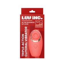 Luv Inc Tv11 Triple-action Clitoral Vibrator Coral Luv Inc Tv11 Triple-action Clitoral Vibrator Coral