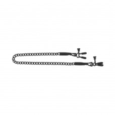Spartacus Blackline Nipple Clamps Adjustable Rubber Tipped Pinchers Spartacus Blackline Nipple Clamps Adjustable Rubber Tipped Pinchers