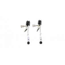 Adjustable Broad Tip Nipple Clamps W/Purple Beads Adjustable Broad Tip Nipple Clamps W/Purple Beads