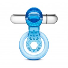 Stay Hard 10 Function Vibrating Tongue Ring Blue