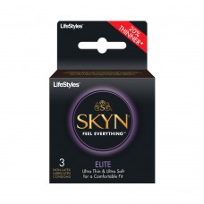Lifestyles Skyn Elite 3 Pack Non-Latex Lubricated Condoms Lifestyles Skyn Elite 3 Pack Non-Latex Lubricated Condoms