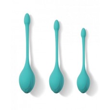 Bluebell Floral 3 Size & Weight Kegel Ball Exercise Set - Blue Bluebell Floral 3 Size & Weight Kegel Ball Exercise Set - Blue