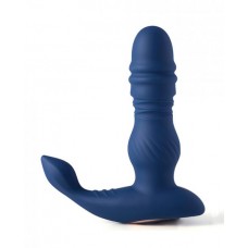 Jaden Thrusting Prostate Massager Vibrating Butt Plug Anal Sex Toy - Blue