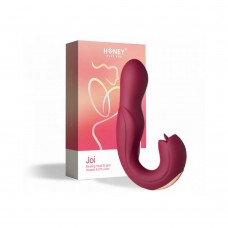Joi Rotating Head G-spot Vibrator And Clit Licker Maroon Joi Rotating Head G-spot Vibrator And Clit Licker Maroon