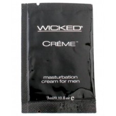 Wicked sensual care collection 0.1 oz creme to liquid masturbation cream for men packette - creme