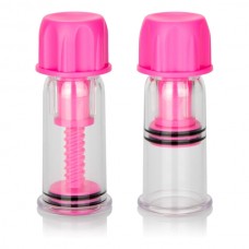 Nipple Play Vacuum Twist Suckers - Pink Nipple Play Vacuum Twist Suckers - Pink