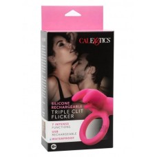Silicone Rechargeable Triple Clit Flicker