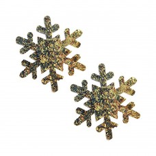 Neva Nude Pasties Snowflake Glitter Gold