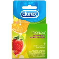 Durex Tropical 3 Pack Latex Condoms Durex Tropical 3 Pack Latex Condoms