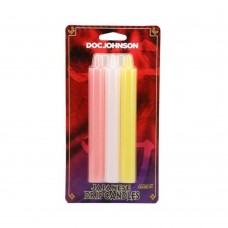 Japanese Drip Candles 3pk Pink/yell Japanese Drip Candles 3pk Pink/yell