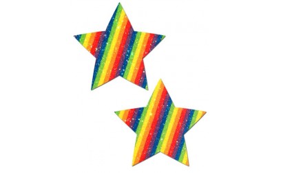 Pastease Rockstar Glittering Double Rainbow Star Pastease Rockstar Glittering Double Rainbow Star