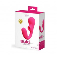 Vedo Suki Plus Rechargeable Dual Sonic Vibe Foxy Pink Vedo Suki Plus Rechargeable Dual Sonic Vibe Foxy Pink
