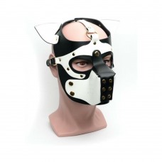 665 Bondage Pup Hood -  O/s Black/white