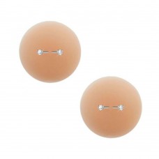 Neva Nude Peek-a-boo Piercing Bling Reusable Silicone Nipple Pasties Neva Nude Peek-a-boo Piercing Bling Reusable Silicone Nipple Pasties