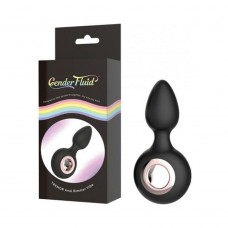 Gender Fluid Tremor Ring Plug Anal Vibe - Black