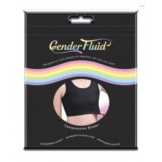 Gender Fluid Chest Compression Binder  - L Black