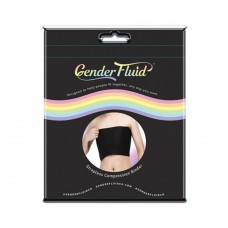Gender Fluid Strapless Chest Compression Binder - L Black Gender Fluid Strapless Chest Compression Binder - L Black