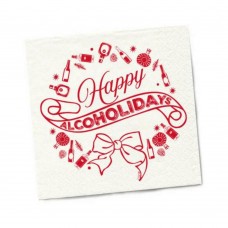 Twisted Wares Happy Alcoholidays Napkins 20-pack