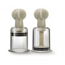 Temptasia - Clit And Nipple Large Twist Suckers - Set Of 2 - Clear Temptasia - Clit And Nipple Large Twist Suckers - Set Of 2 - Clear