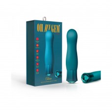 Blush Oh My Gem Fierce Rechargeable Warming Silicone G-spot Vibrator Blue Topaz Blush Oh My Gem Fierce Rechargeable Warming Silicone G-spot Vibrator Blue Topaz