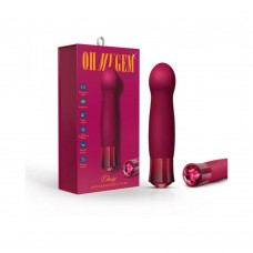 Blush Oh My Gem Classy Rechargeable Warming Silicone G-spot Vibrator Garnet Blush Oh My Gem Classy Rechargeable Warming Silicone G-spot Vibrator Garnet