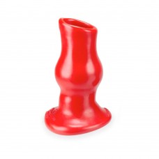 Oxballs Pig Hole Deep-1, Hollow Plug, Small, Red Oxballs Pig Hole Deep-1, Hollow Plug, Small, Red