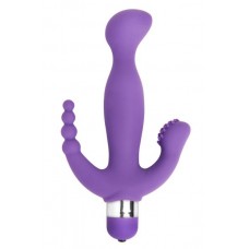 Amethyst 7 Mode Triple Stimulation Vibe Purple