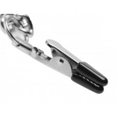 Chained Collar Nipple Clamps and Clitoris Clamps Set Chained Collar Nipple Clamps and Clitoris Clamps Set