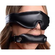 Padded Blindfold And Gag Set Black Padded Blindfold And Gag Set Black