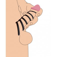 6 Ring Silicone Chastity Device