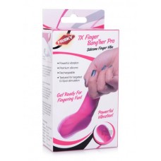 7x Finger Bang Her Pro Silicone Vibrator - Pink