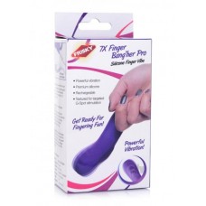 7x Finger Bang Her Pro Silicone Vibrator - Purple
