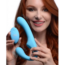 10x Vibrating Silicone Strapless Strap-on - Blue 10x Vibrating Silicone Strapless Strap-on - Blue