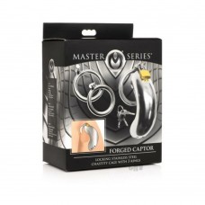 Ms Locking Ss Chastity Cage W/rings