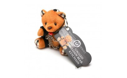 Ms Gagged Teddy Bear Keychain