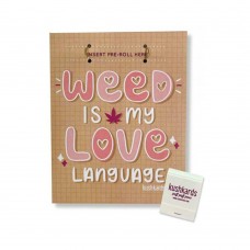 Weed Is My Love Language Greeting Card W/matchbook Weed Is My Love Language Greeting Card W/matchbook