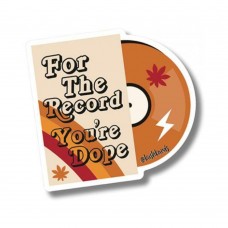 For The Record Sticker - Pack Of 3 For The Record Sticker - Pack Of 3