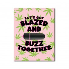 420 Foreplay Blazed Greeting Card W/rock Candy Vibrator & Fresh Vibes Towelettes 420 Foreplay Blazed Greeting Card W/rock Candy Vibrator & Fresh Vibes Towelettes