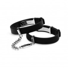 Crave Id Cuffs Black/silver Crave Id Cuffs Black/silver