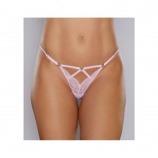 Adore Do Not Disturb Lace Thong Pink O/s Adore Do Not Disturb Lace Thong Pink O/s
