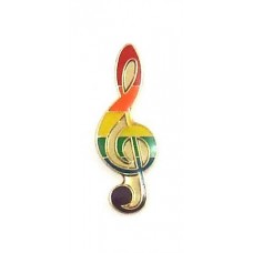 Gaysentials Lapel Pin Rainbow Musical Note