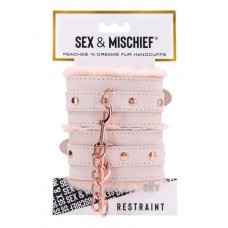 Sandm Peaches N Creame Fur Handcuffs Sandm Peaches N Creame Fur Handcuffs
