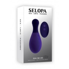 Selopa Egg On Me Rechargeable Vibrating Egg With Remote Silicone Purple