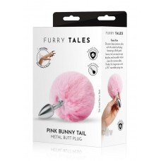 Whipsmart Fluffy Bunny Tail 2.5 Pnk